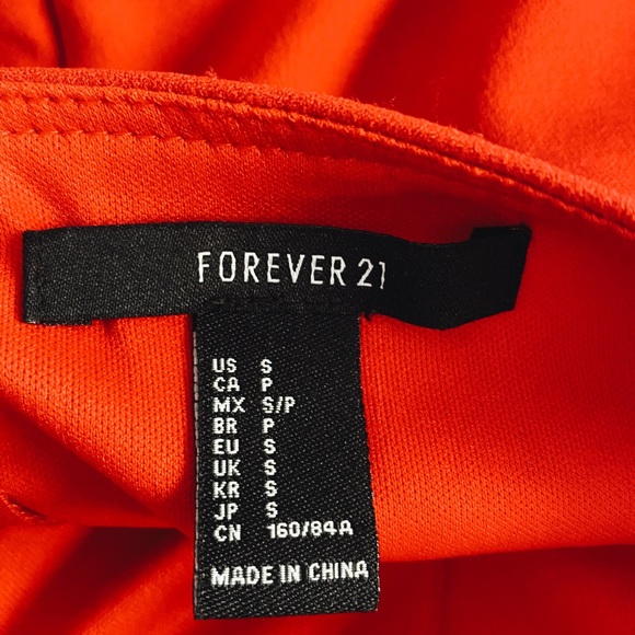 Red Forever21 Off Shoulder Ruffles Dress - Picture 4 of 6